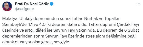 Naci Görür, Adana'daki depremin ardından Savrun fayını işaret etti: Stres alanlarında değişim var