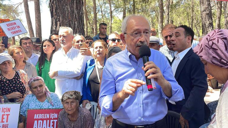 CHP lideri Kılıçdaroğlu Akbelen'e geldi, köylüler, çevreciler ve sendika üyeleri ile görüştü