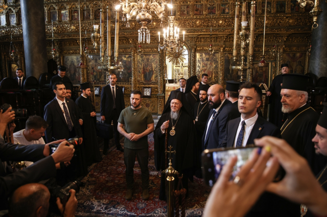 Zelenski, İstanbul turunda! Fener Rum Patrikhanesi'ni ziyaret etti, Bartholomeos ile özel görüşme yaptı