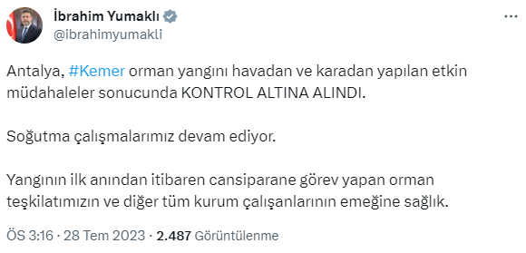 Son Dakika! Antalya'nın Kemer ilçesindeki orman yangını 4. gününde kontrol altına alındı