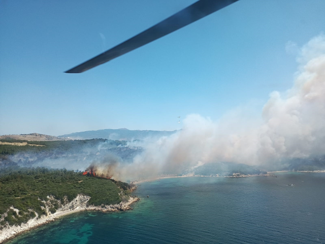 İzmir'de Aliağa ve Menderes ilçelerinde orman yangını! Vatandaşlar tahliye ediliyor