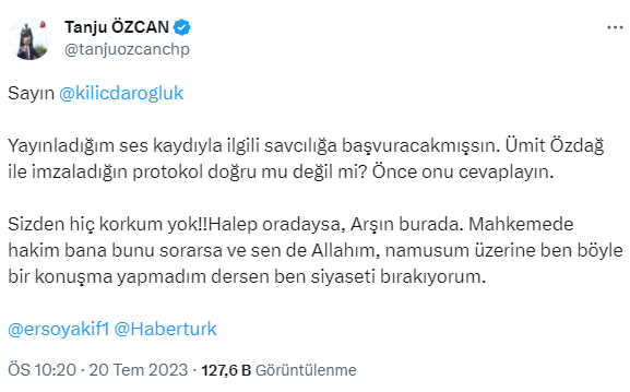 Tanju Özcan'dan Kılıçdaroğlu'na yönelik art arda paylaşımlar: Zavallısın, utanmadan yalan üstüne yalan söylüyorsun