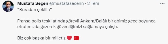 Fransa'daki olayları aktaran Türk muhabire, canlı yayında şaşkınlık yaratan uyarı! Fransız polis Ankaralı çıktı