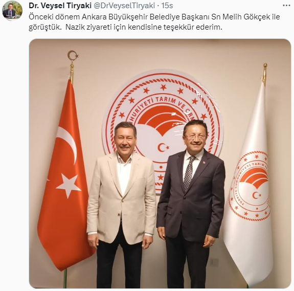 Melih Gökçek ve Veysel Tiryaki görüşmesi siyaset kulislerini salladı