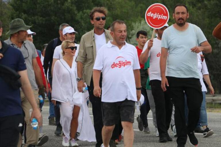 Tanju Özcan'ın yürüyüşünde 7'nci gün; Kahramankazan'a yaklaştı