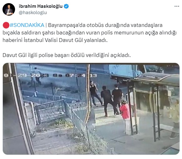 İstanbul'da bıçaklı saldırganı vuran polis memurunun görevden alındığı iddiasını Vali Gül yalanladı: Başarı belgesi ile ödüllendirilmiştir