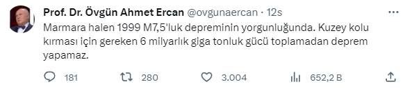 Ahmet Ercan olası yeni bir İstanbul depremi için tarih verdi: 2045'ten önce gerçekleşmesini beklemiyoruz