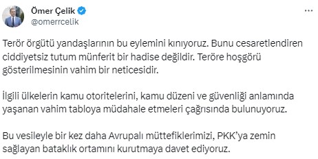 PKK yandaşlarının AİHM'deki skandal eylemine AK Partili Çelik'ten sert tepki: Terörle mücadelede Avrupalı ortaklarımızın performansı zayıflıyor