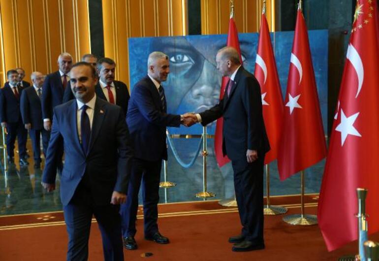 Cumhurbaşkanı Erdoğan, tebrikleri kabul etti