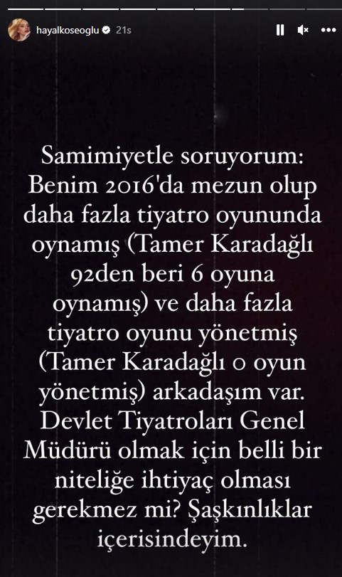 Tamer Karadağlı'nın Devlet Tiyatroları Genel Müdürü atanması ünlü isimleri ikiye böldü