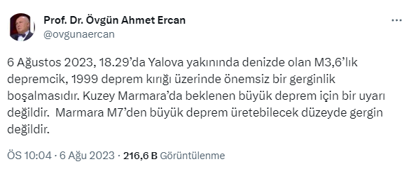 Ahmet Ercan, olası İstanbul depreminde etkilenecek bölgeleri tek tek saydı