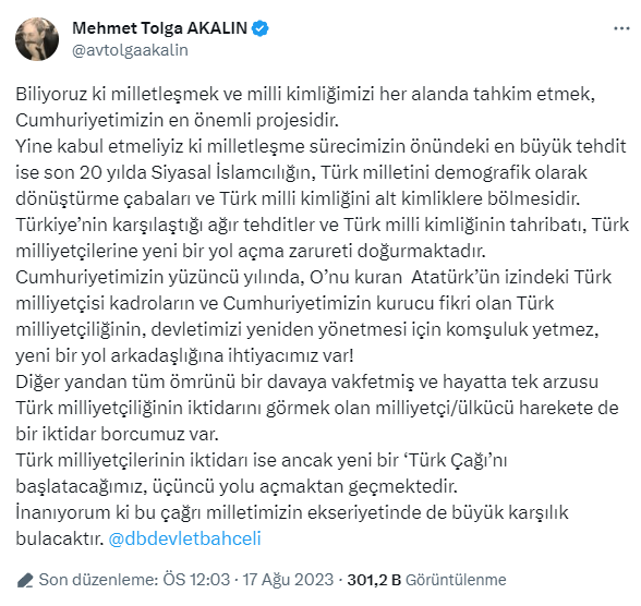 İYİ Parti'den Bahçeli'nin çağrısına dikkat çeken yanıt: Komşuluk yetmez, yeni bir yol arkadaşlığına ihtiyacımız var