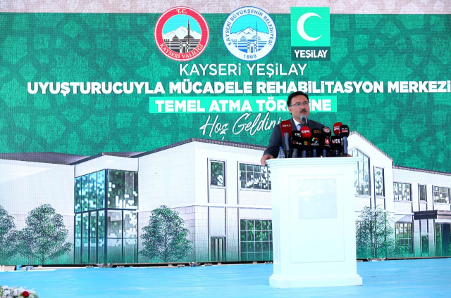 Kayseri'de Yeşilay Uyuşturucu İle Mücadele ve Rehabilitasyon Merkezi'nin temeli atıldı