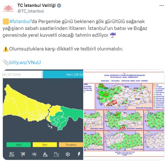 Meteoroloji'den İstanbul dahil 5 ile sarı kodlu uyarı! Çok şiddetli geliyor