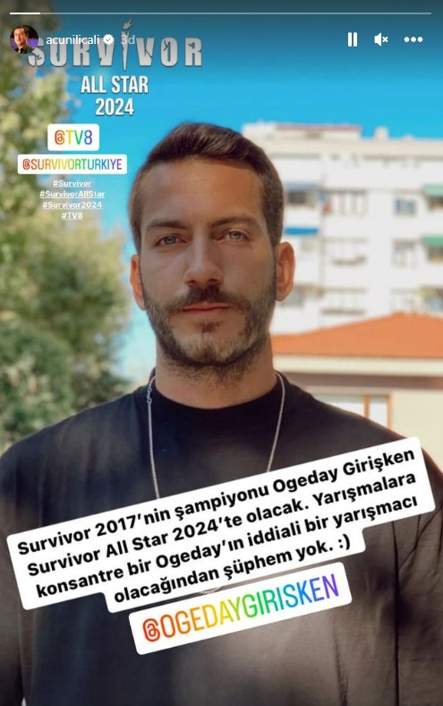 Survivor 2024 All Star kadrosuna Ogeday Girişken de katıldı