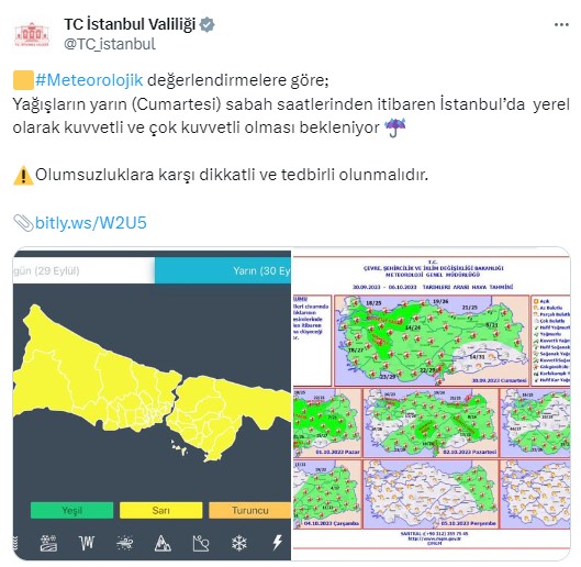 Meteoroloji'den İstanbul dahil 17 ile sarı kodlu uyarı: Yağışlar kuvvetli geliyor