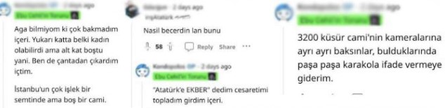 Camide alkol alıp küstah paylaşımlarda bulunan şahıs yakalandı