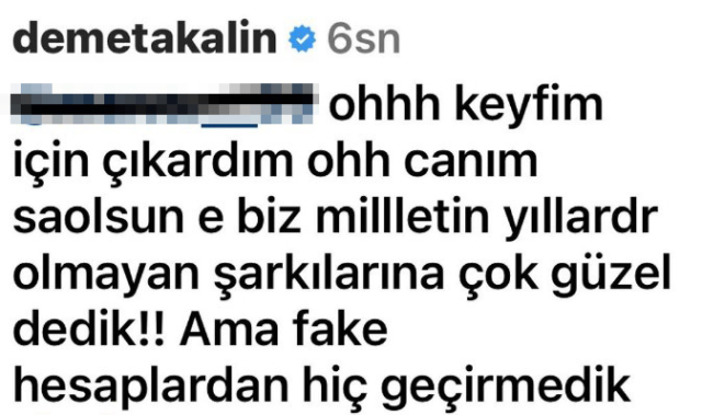 Demet Akalın'dan şarkısını beğenmeyen yakın arkadaşı Işın Karaca'ya cevap: Yıllarca olmayan şarkılara güzel dedik