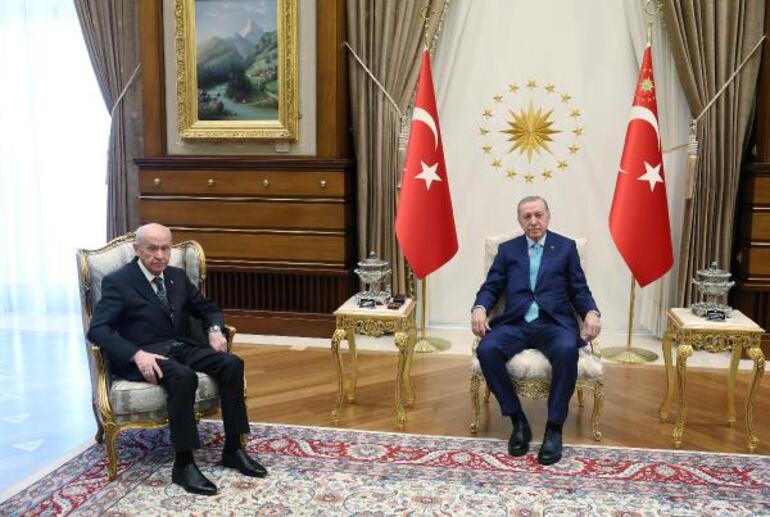 Cumhurbaşkanı Erdoğan, Bahçeli ile görüştü