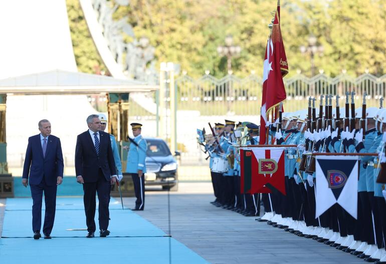 Cumhurbaşkanı Erdoğan, Avusturya Başbakanı Nehammer'i resmi törenle karşıladı