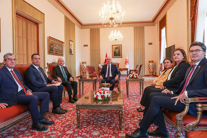 TBMM Başkanı Kurtulmuş, Kılıçdaroğlu'nu kabul etti