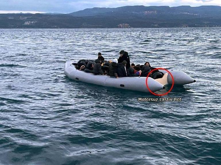 Çanakkale açıklarında Yunanistan'ın geri ittiği 37 kaçak göçmen kurtarıldı