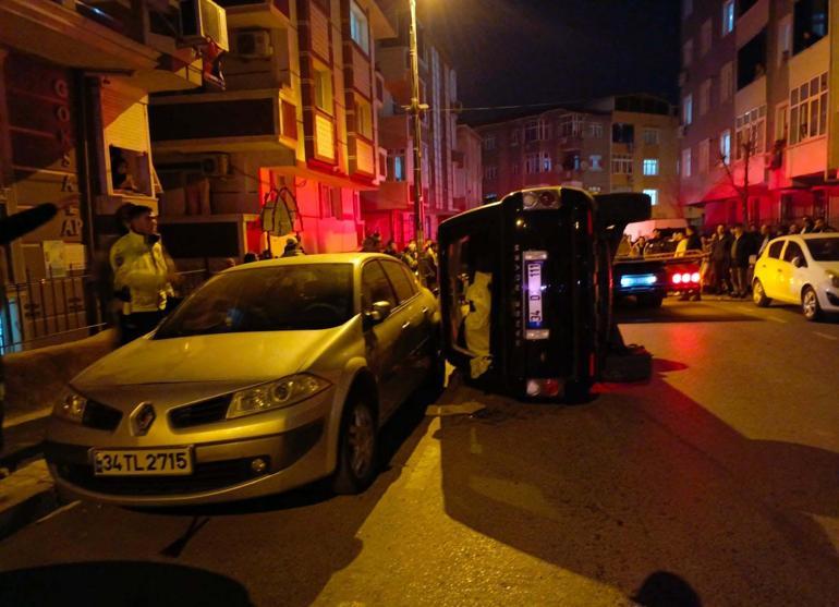 Gaziosmanpaşa'da cip sokaktaki 6 araca çarptı: 1 yaralı
