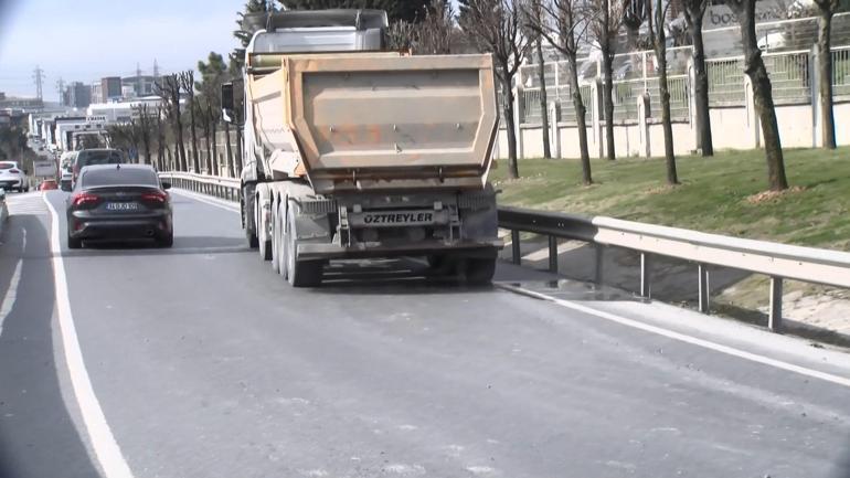 Başakşehir'de kamyonun altında kalan motosiklet sürücüsü öldü