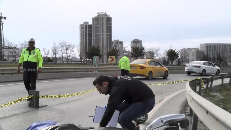 Başakşehir'de kamyonun altında kalan motosiklet sürücüsü öldü