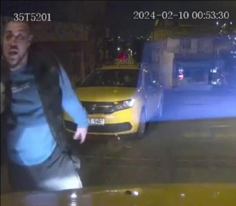 İzmir'de taksiciyi yumruklayan şüpheli serbest