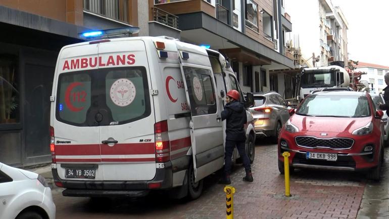 Avcılar'da inşaata beton dökülürken yan binanın duvarı delindi