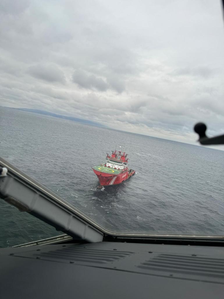 Marmara'da batan geminin kayıp 6 mürettebatından 2'sinin cansız bedenleri tespit edildi