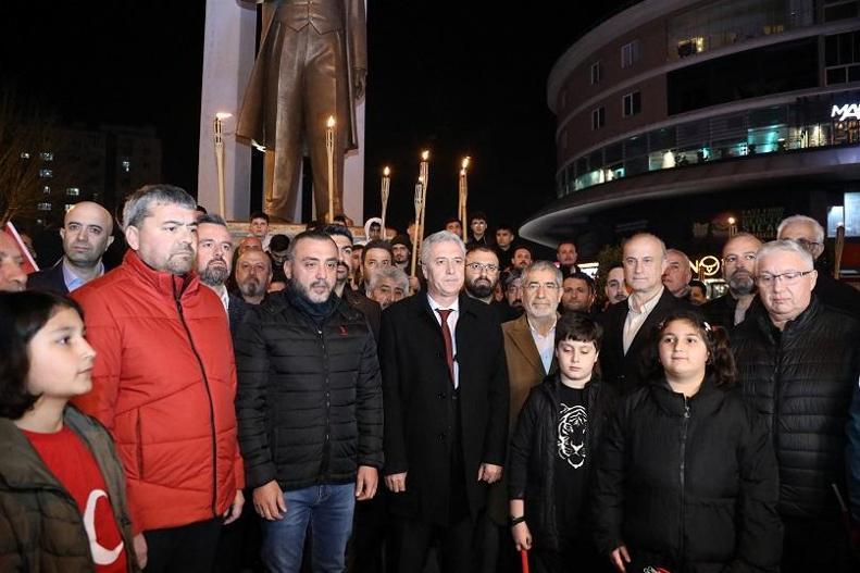 Çanakkale Zaferi’nin 109. yıl dönümü için Büyükçekmece’de zafer yürüyüşü yapıldı