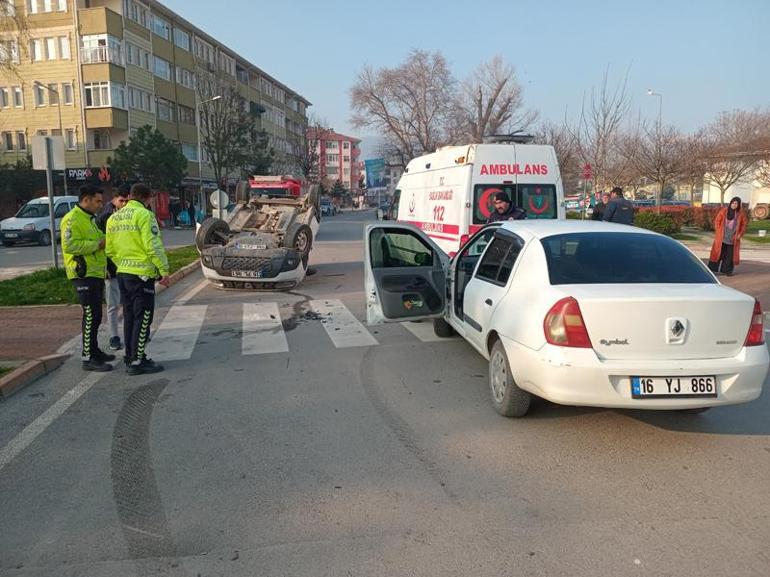 Otomobilin çarptığı cip, takla attı; 2 çocuk yaralandı