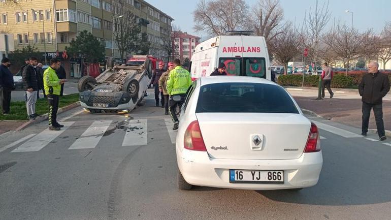 Otomobilin çarptığı cip, takla attı; 2 çocuk yaralandı