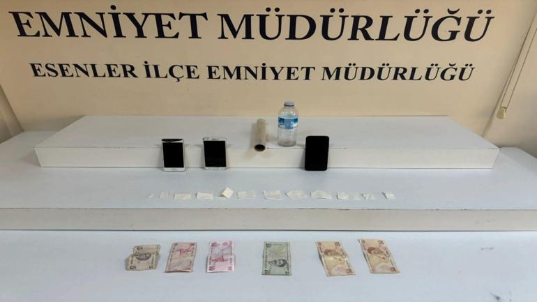 Esenler'de markette uyuşturucu alışverişi kamerada