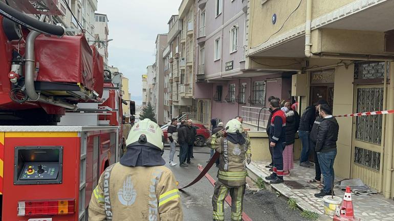 Maltepe'de 4 katlı binada yangın; dumandan etkilenen kedi kurtarılamadı