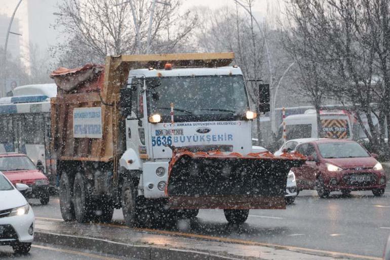 Ankara'da kar etkili oldu