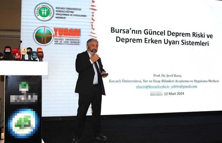 Prof. Dr. Barış: Bursa'da İznik ve Gemlik fayı aynı anda kırılırsa 7.7 büyüklüğünde deprem olur