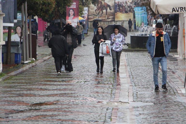 Edirne'de sağanak