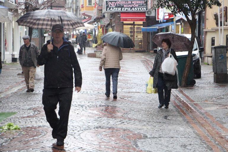 Edirne'de sağanak