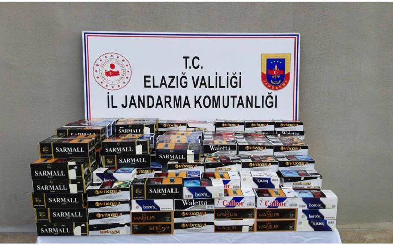 Elazığ’da tütün kaçakçılığı operasyonu