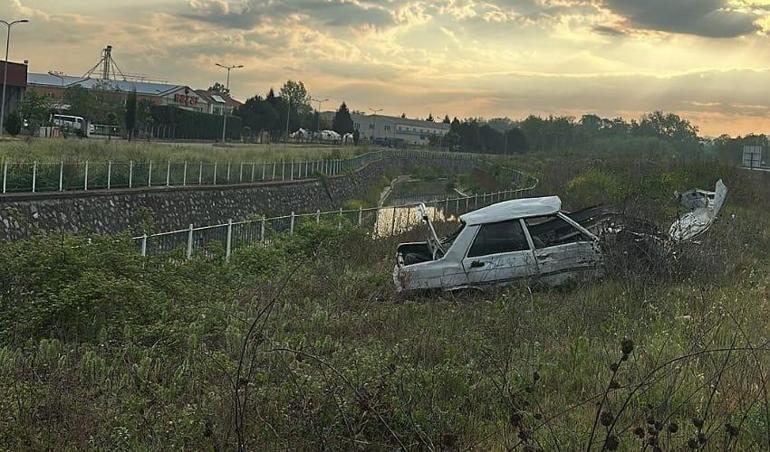 Takla atan otomobilden fırlayan sürücü öldü