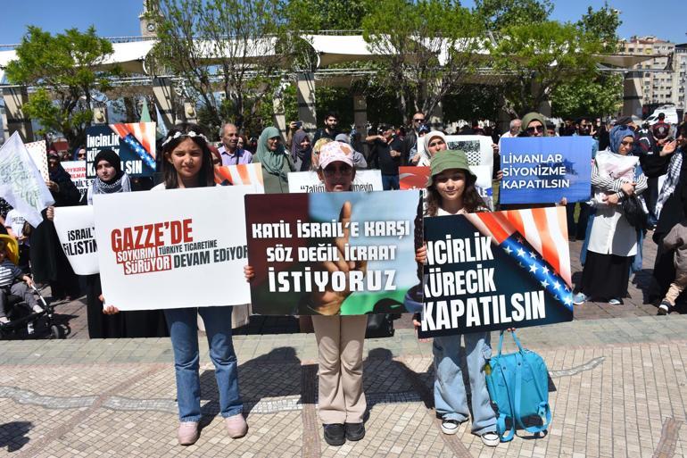 İzmir'de 'İsrail' protestosu