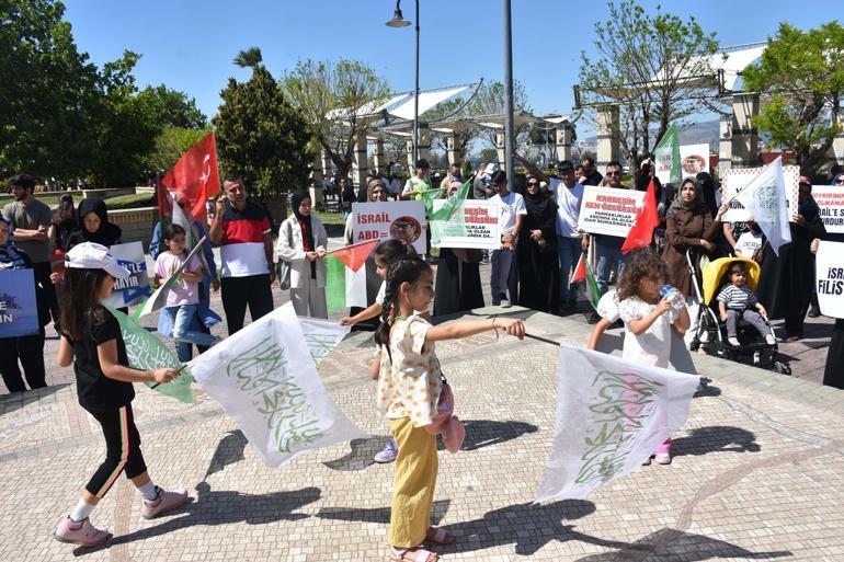 İzmir'de 'İsrail' protestosu