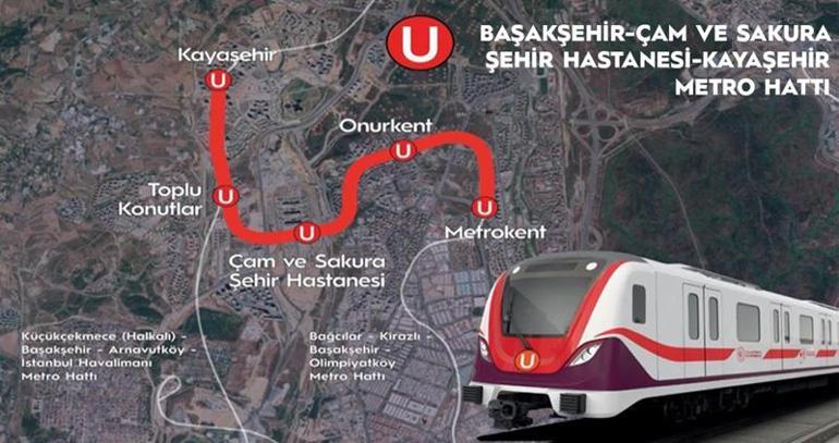 Başakşehir-Çam ve Sakura Şehir Hastanesi-Kayaşehir hattında 5 milyon 200 bin yolcu taşındı