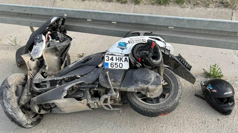 Eyüpsultan'da motosiklet otomobile çarptı: 1 ölü