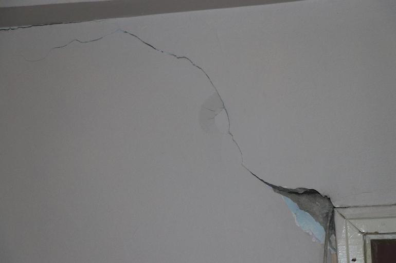 Kayseri'de bir evde hasar meydana geldi