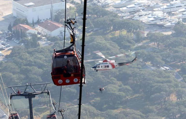 Teleferik kazasında kabinlerde mahsur kalanlardan 128'i kurtarıldı