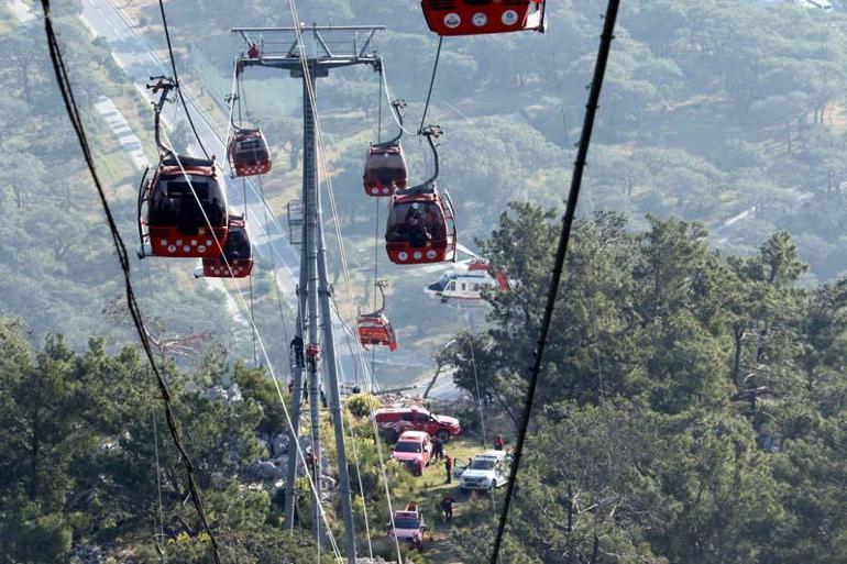 Teleferik kazasında kabinlerde mahsur kalanlardan 128'i kurtarıldı